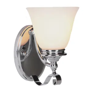 Dallas 1 Light Chrome Traditional Wall Light