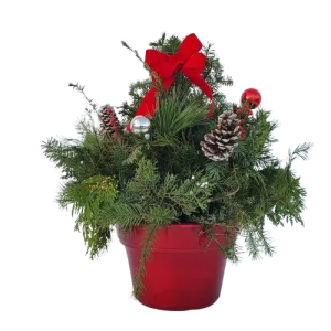 Deluxe Holiday Planter, 15-inch