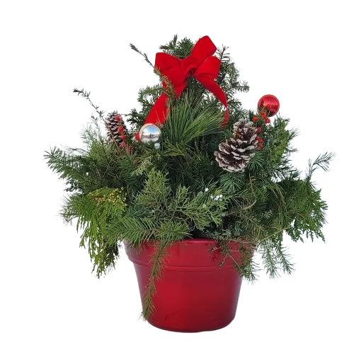 Deluxe Holiday Planter, 15-inch