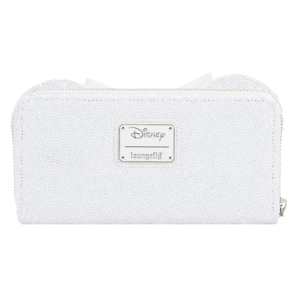 Disney Minnie Mouse Sequin Wedding Zip Around Wallet