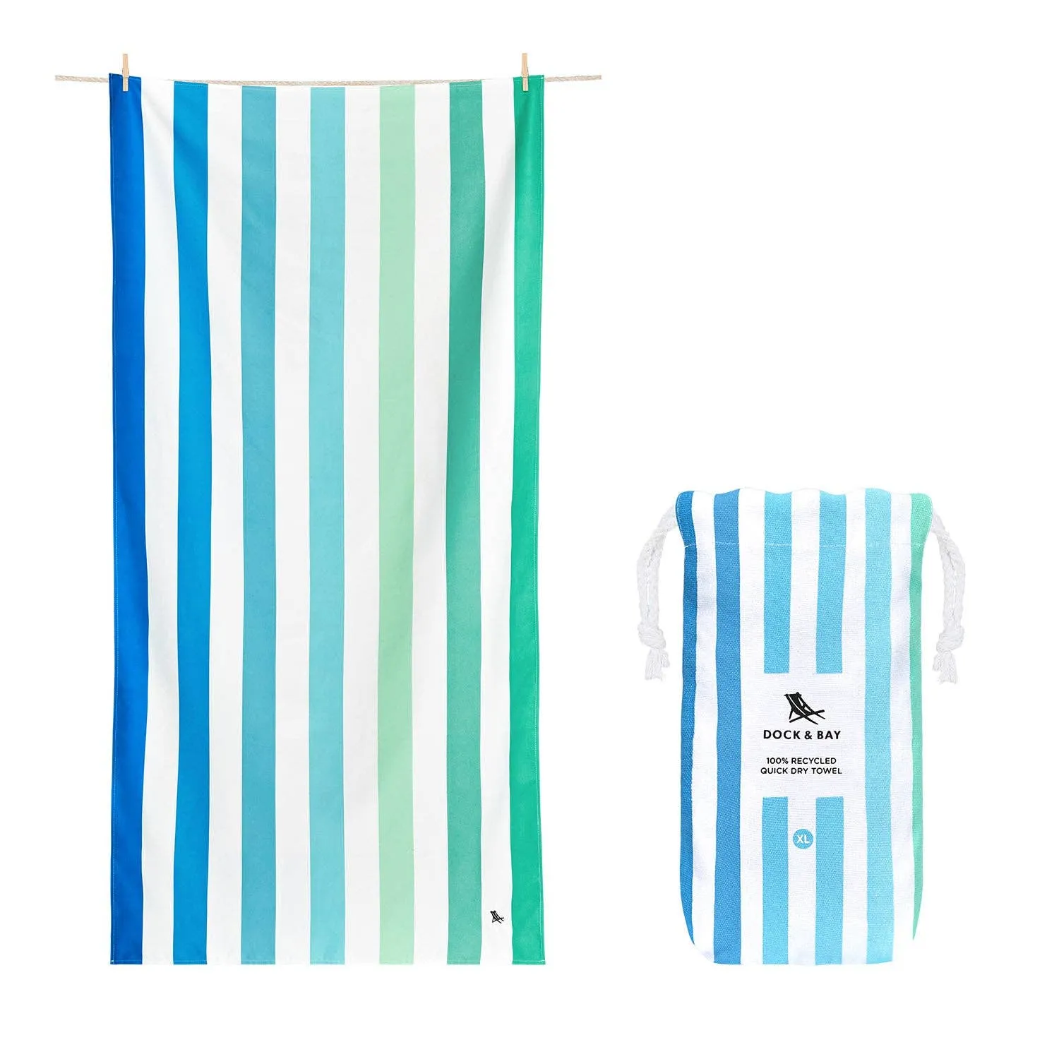Dock & Bay Quick Dry Towels Endless River Large
