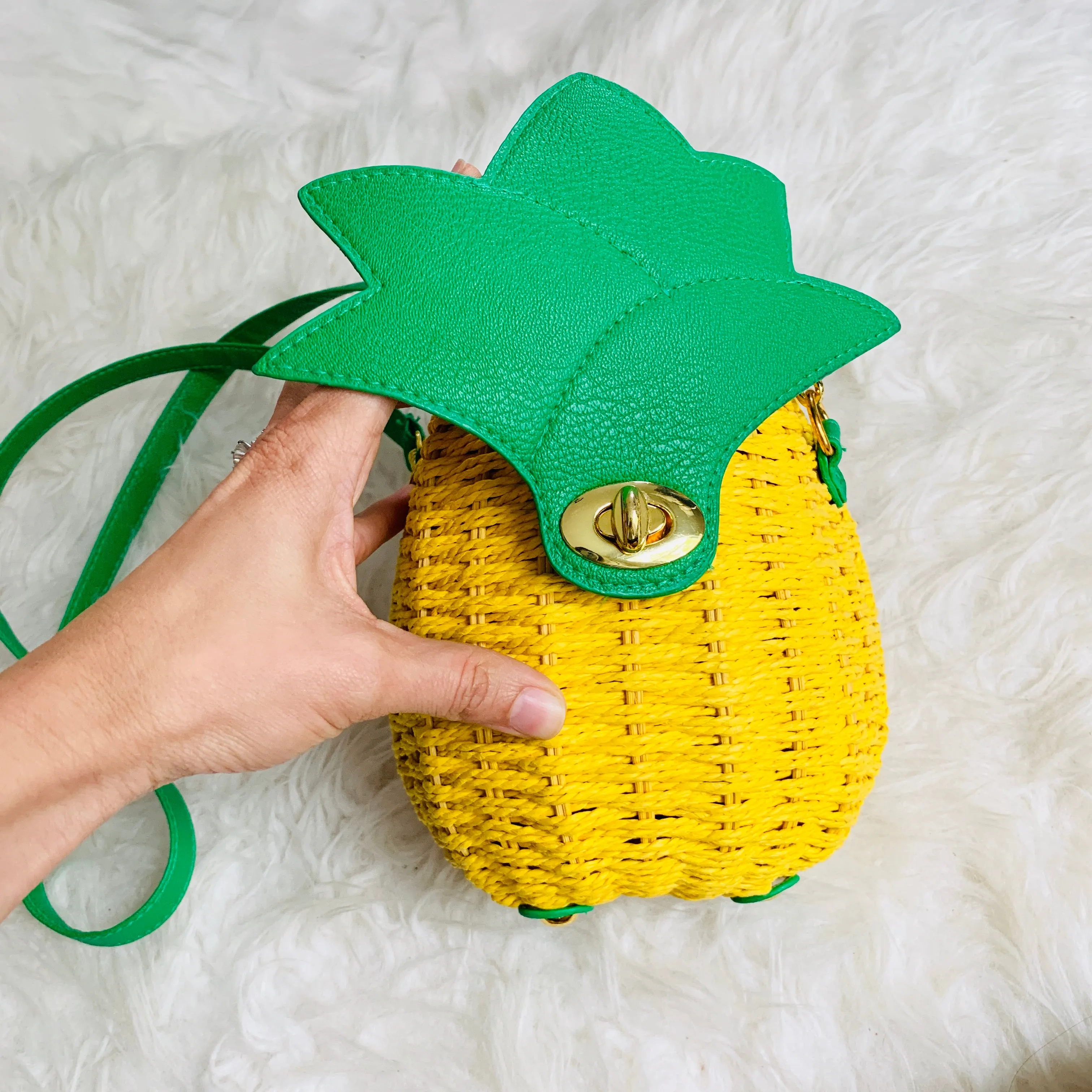 Dole Factory Pineapple Wicker Bag