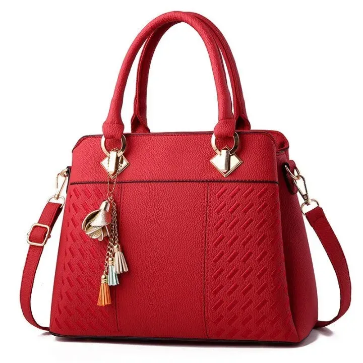 Elegant Korean Style Tassel Handbag – Chic Shoulder Crossbody Bag