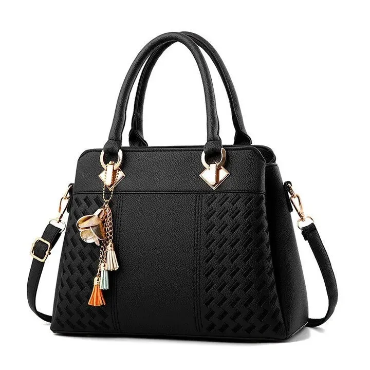 Elegant Korean Style Tassel Handbag – Chic Shoulder Crossbody Bag