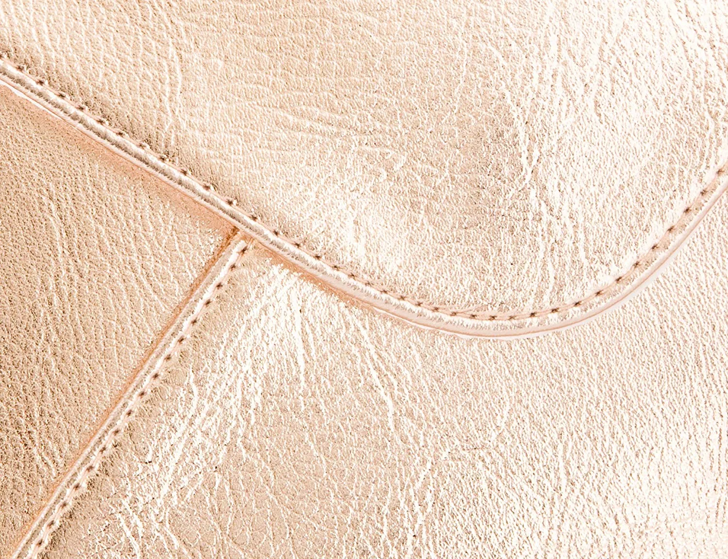 Extra-Small Envelope Clutch Bag, 6.7 x 5.2 inches, Metallic Rose Gold For Cosmetics, Makeup, Cellphone, and Wallet - Made of Premium Vegan Leather (XSV5)