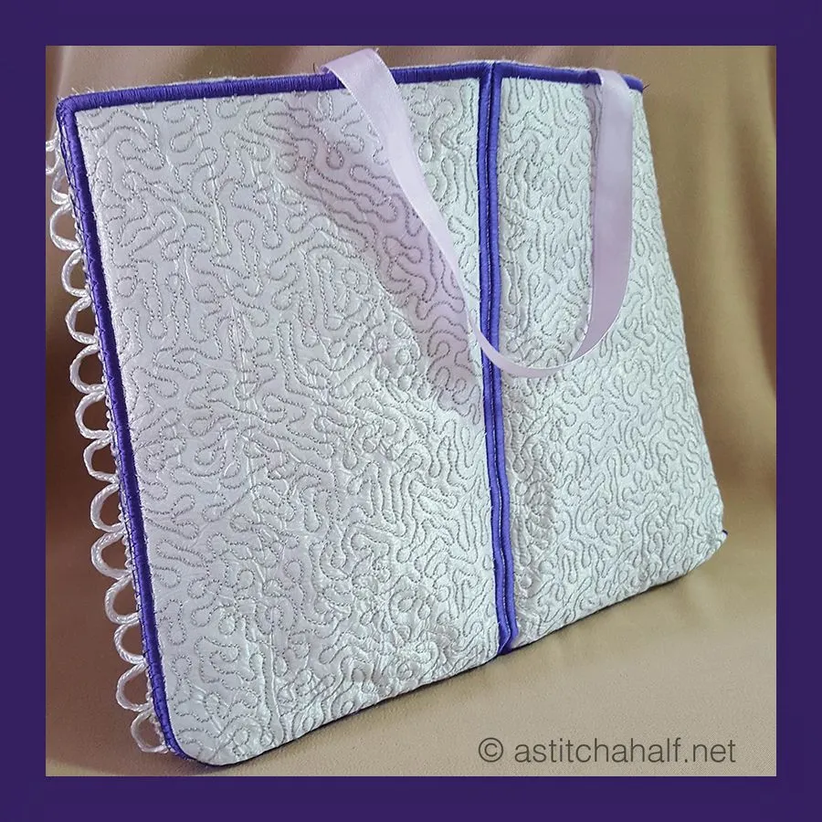 Faberge Inspired Rose Skinny Tote