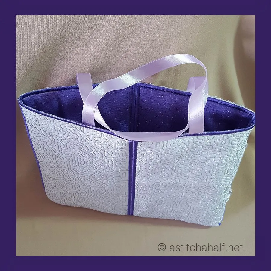 Faberge Inspired Rose Skinny Tote