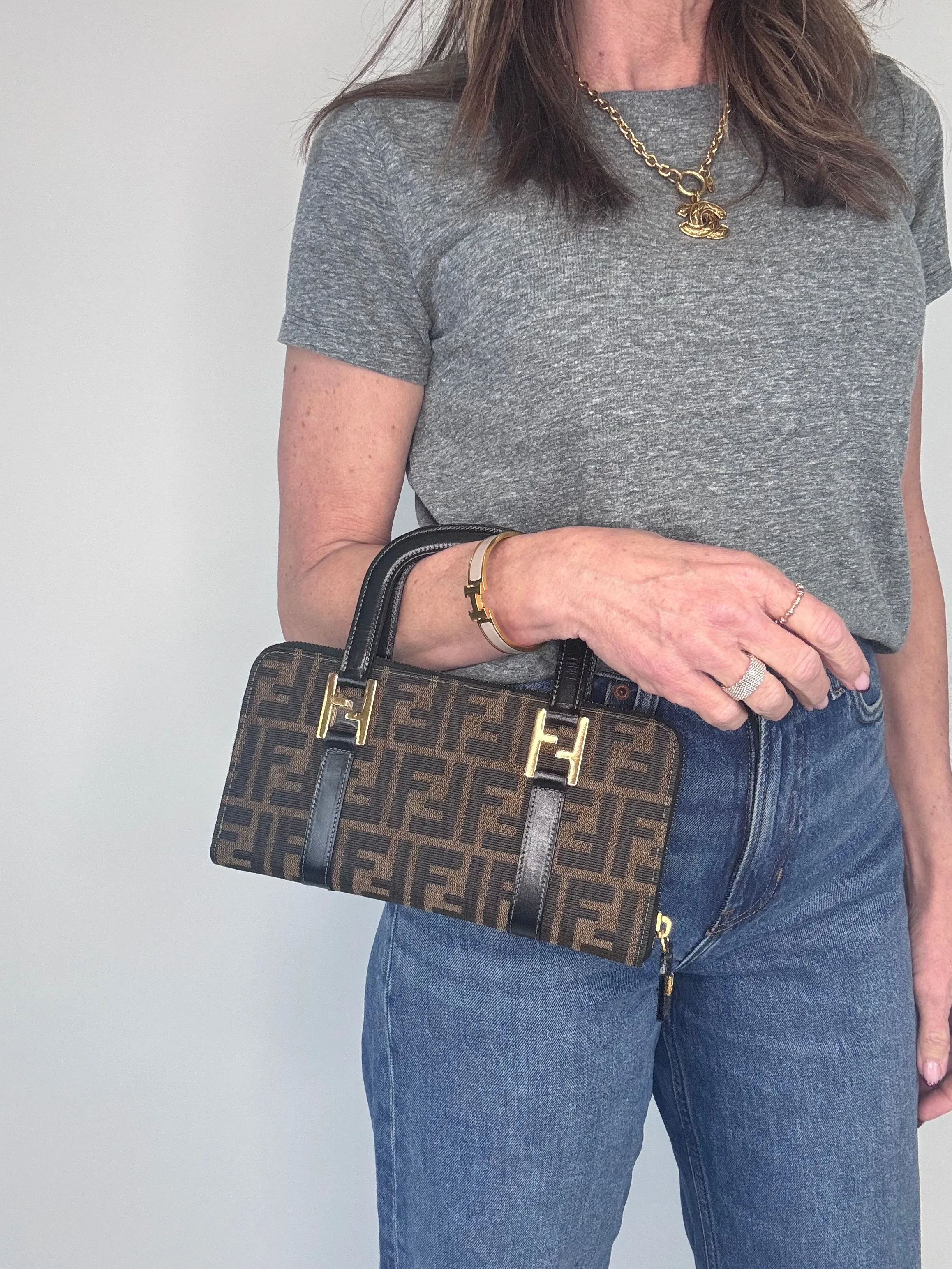 Fendi Zucca Wallet Bag