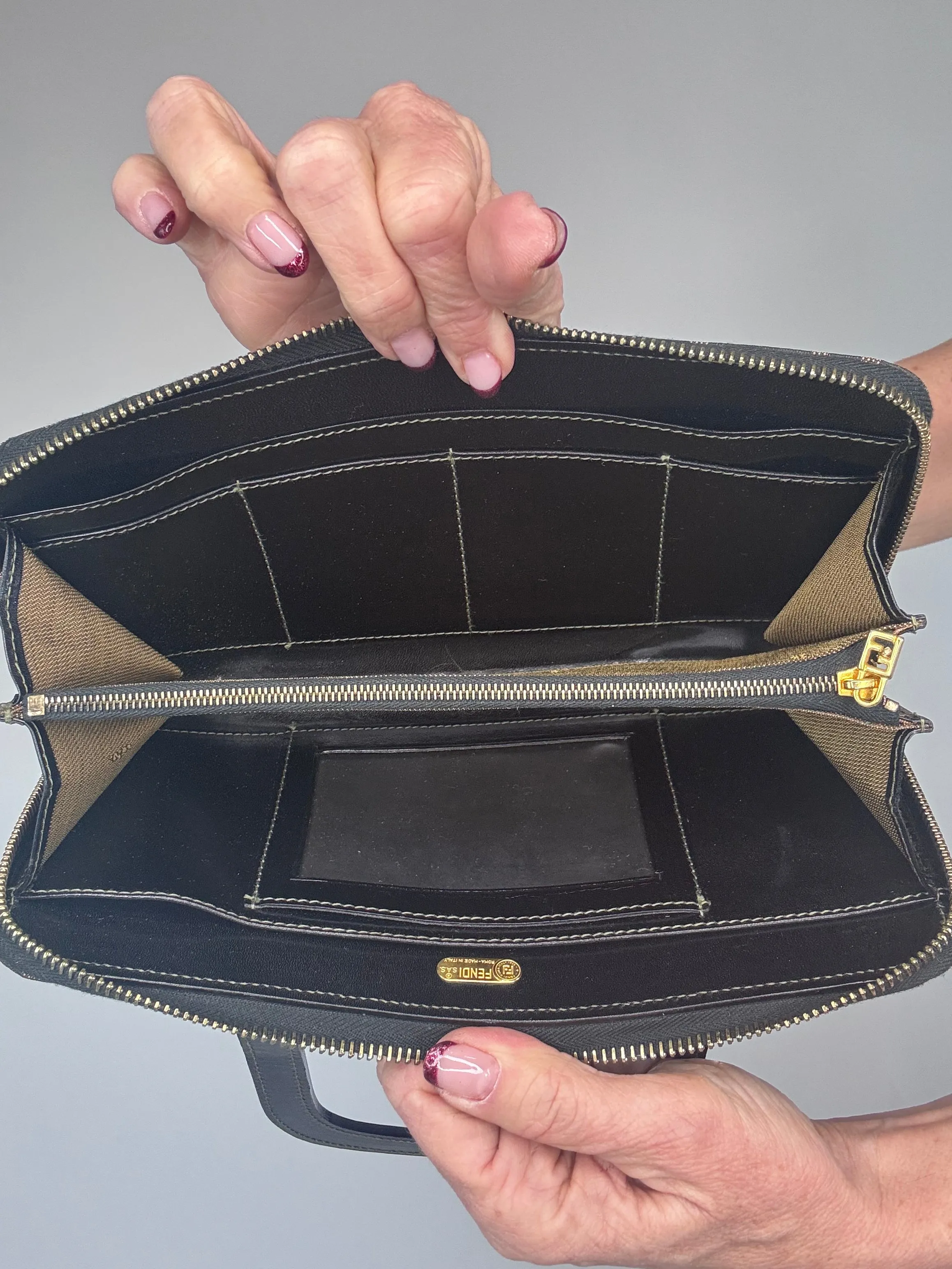 Fendi Zucca Wallet Bag