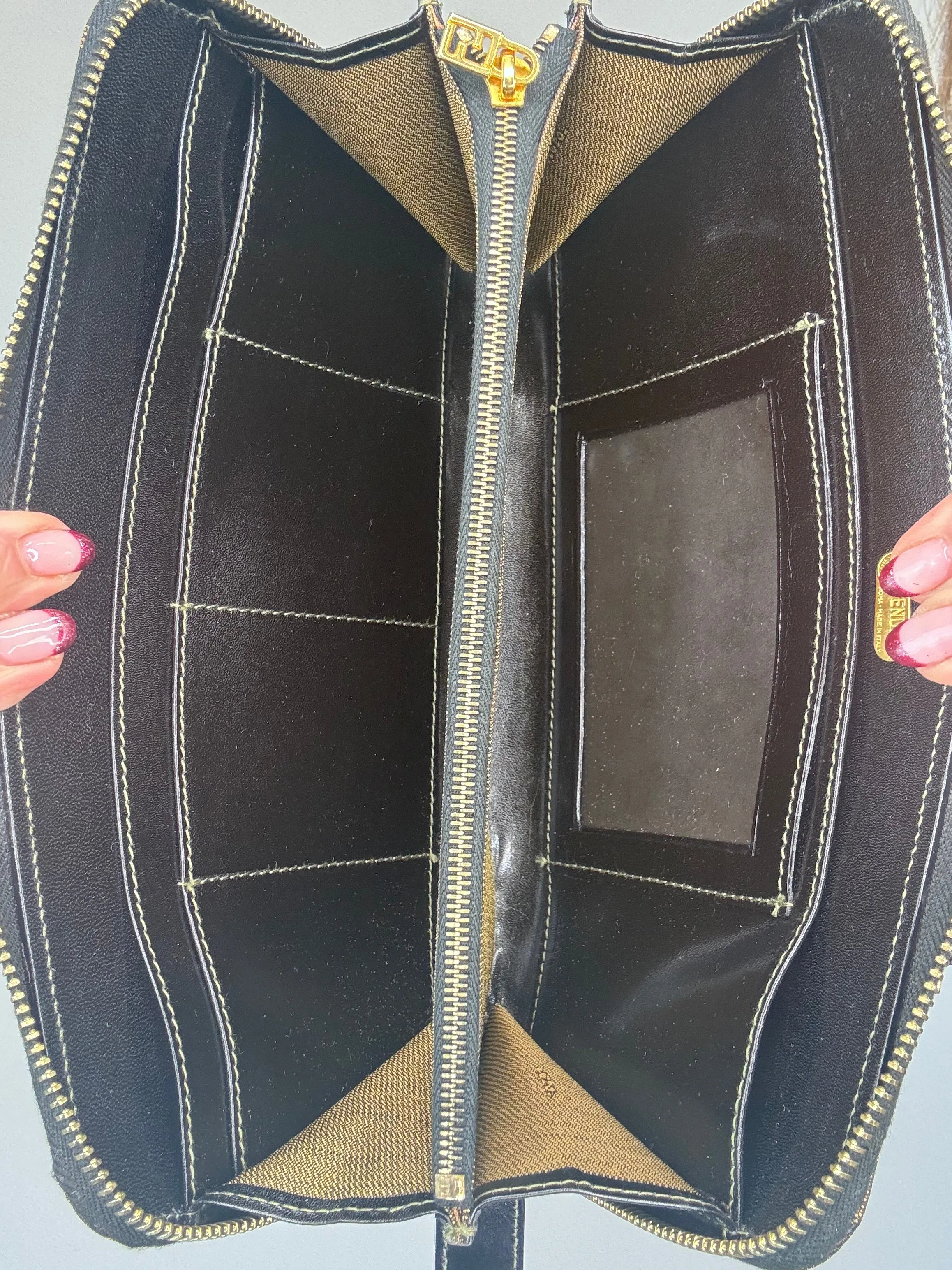 Fendi Zucca Wallet Bag