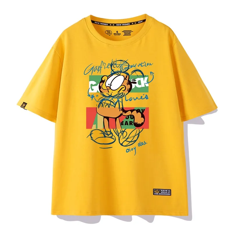 Garfield pure cotton short-sleeved T-shirt for women loose fit