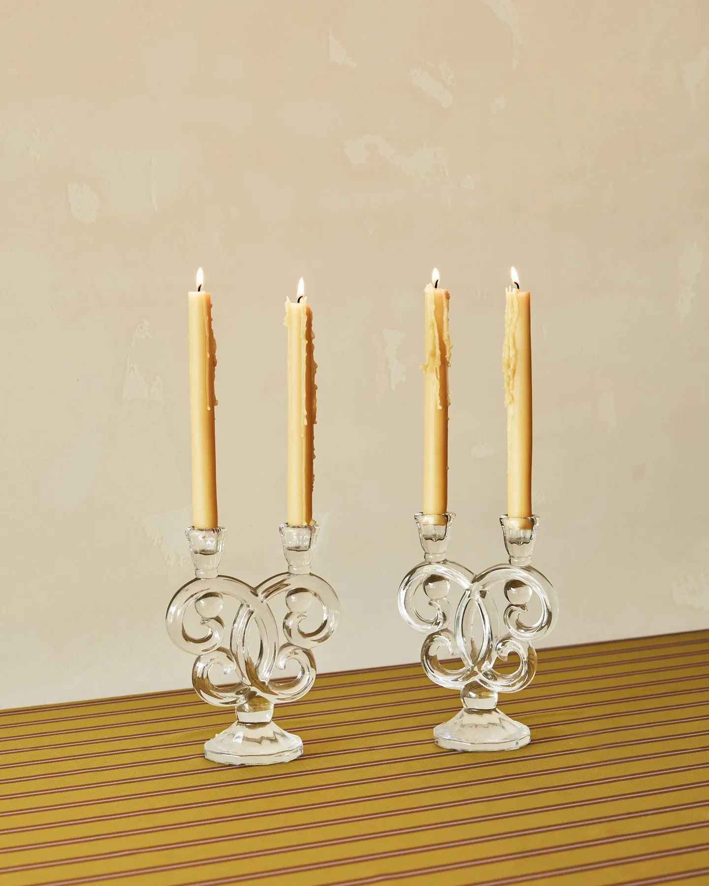 Glass Candle Holders