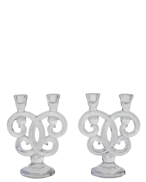 Glass Candle Holders