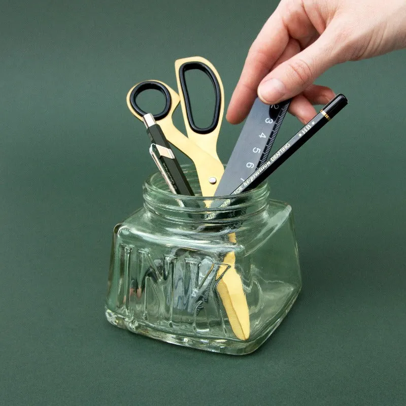Glass Inkwell Desk Tidy