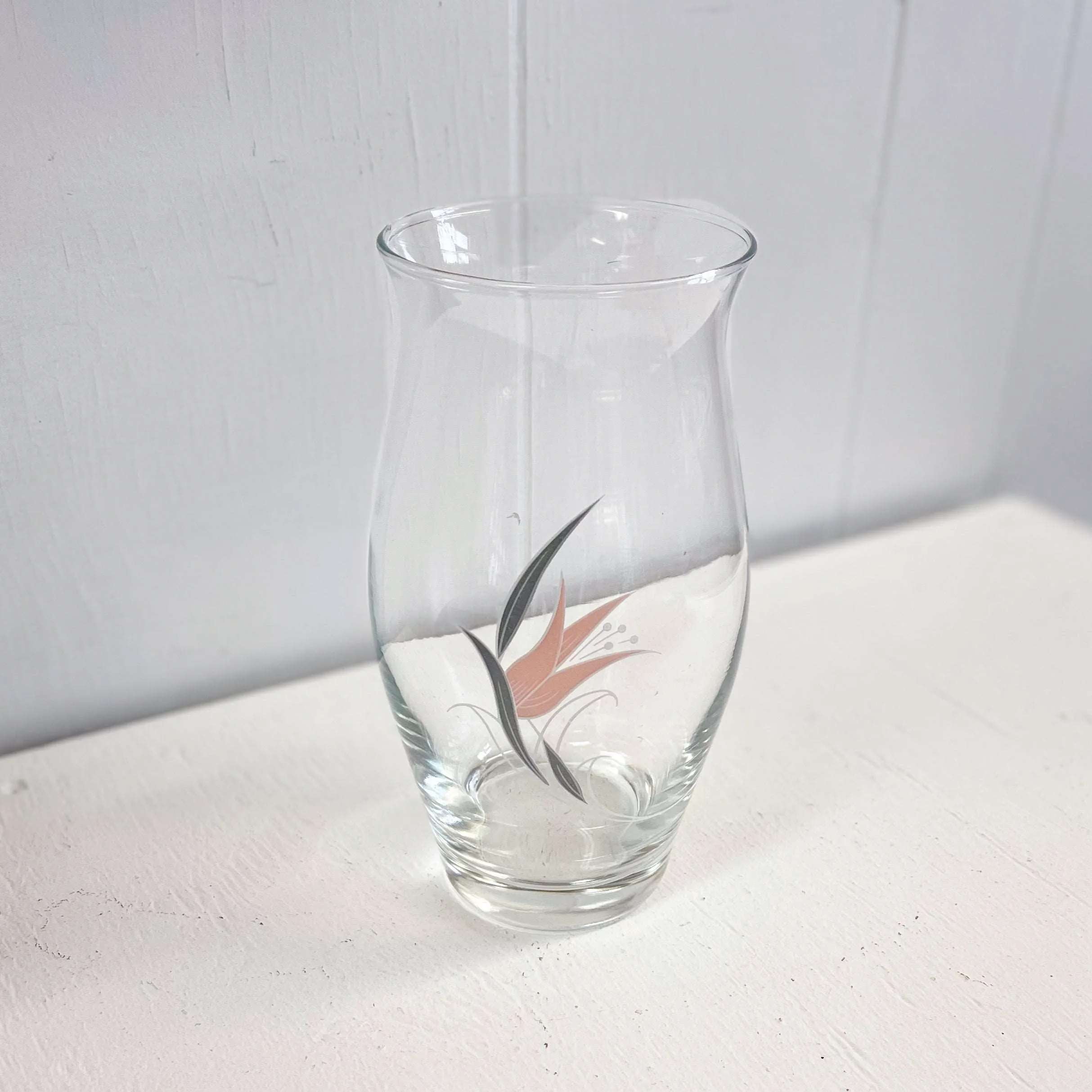 Glass Lily Vase - Pasabahce Turkey - Vintage