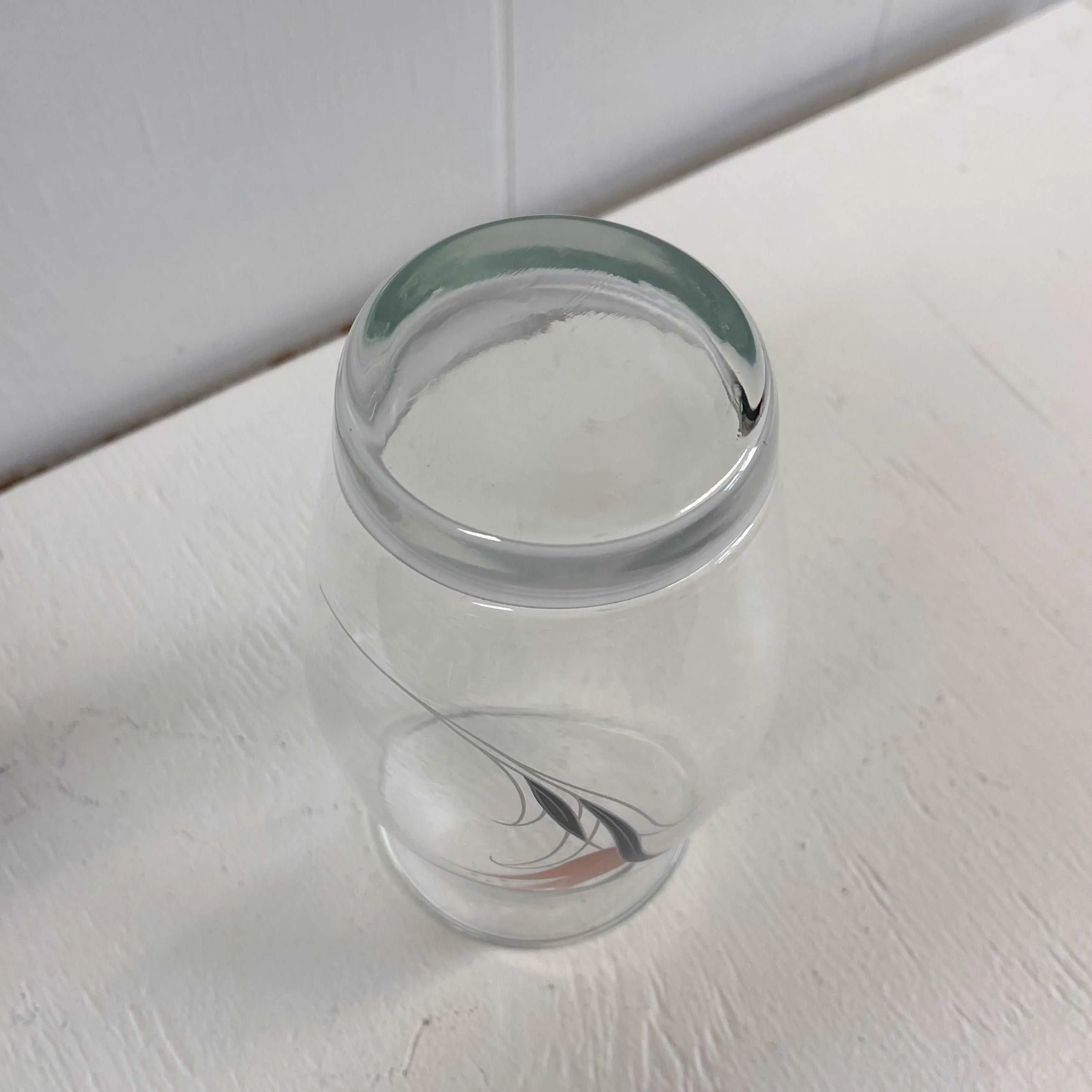 Glass Lily Vase - Pasabahce Turkey - Vintage