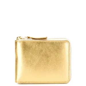 Gold And Silver U Zip Wallet