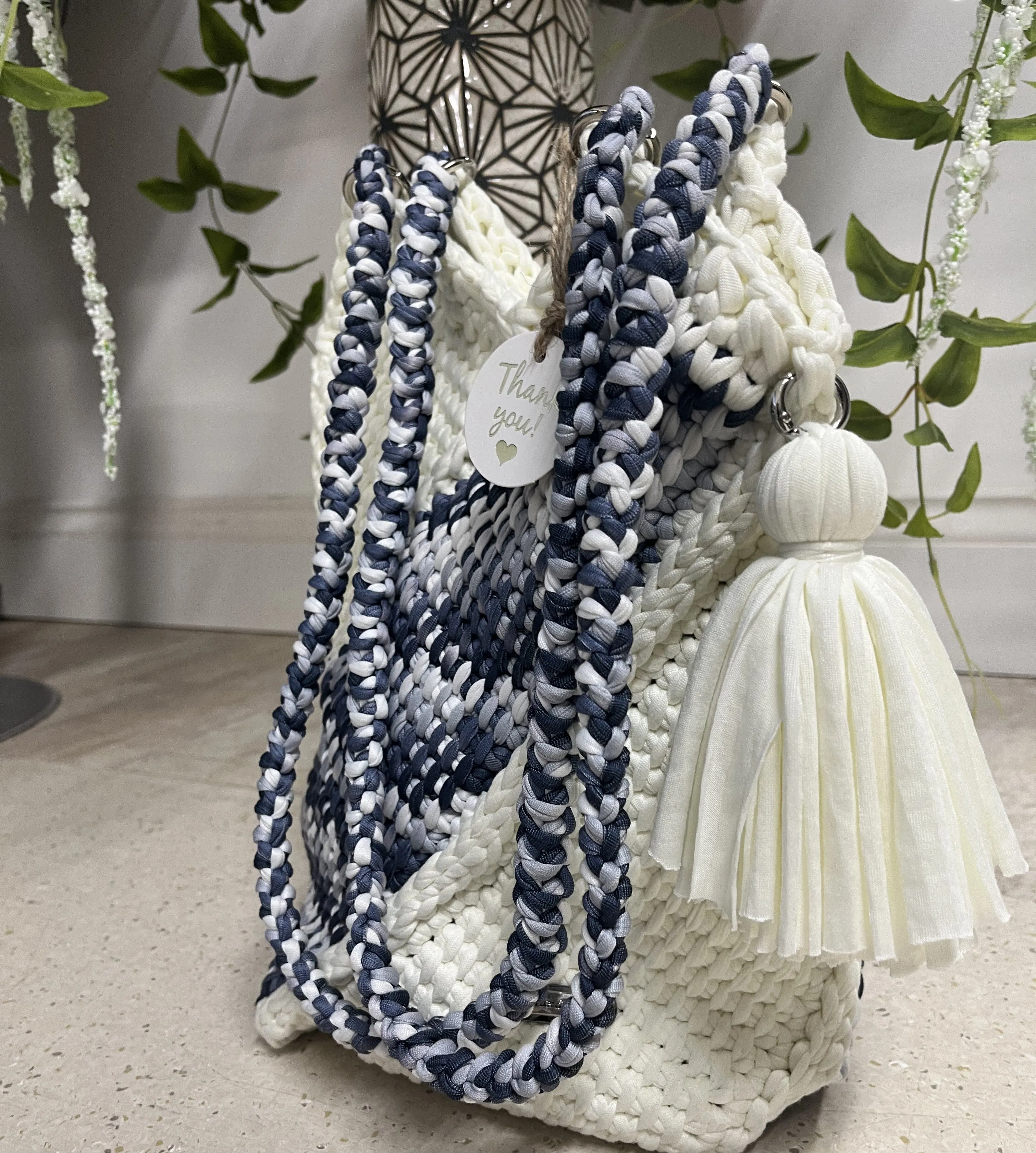 Hand Knitted Hand Bag, Beach