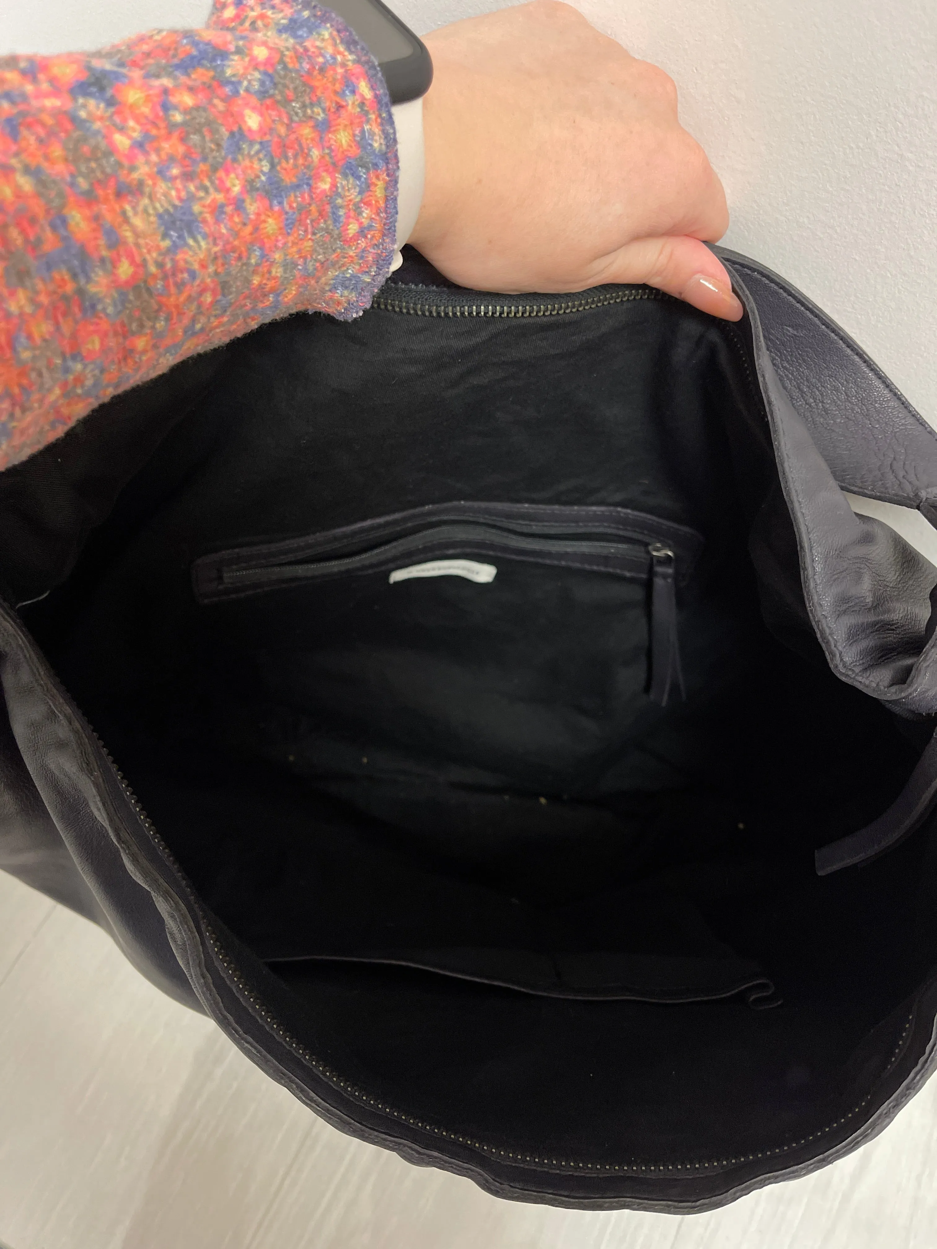 Handbag Leather By Anthropologie, Size: Large