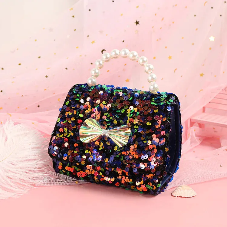 Handbag with Sequins and Pearls for Kids