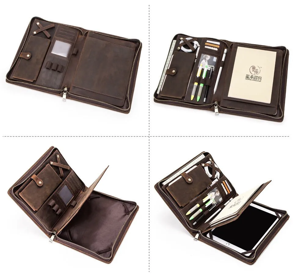 Handmade Vintage Leather Padfolio YG1185