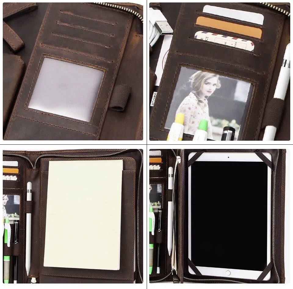 Handmade Vintage Leather Padfolio YG1185