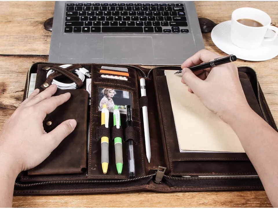 Handmade Vintage Leather Padfolio YG1185