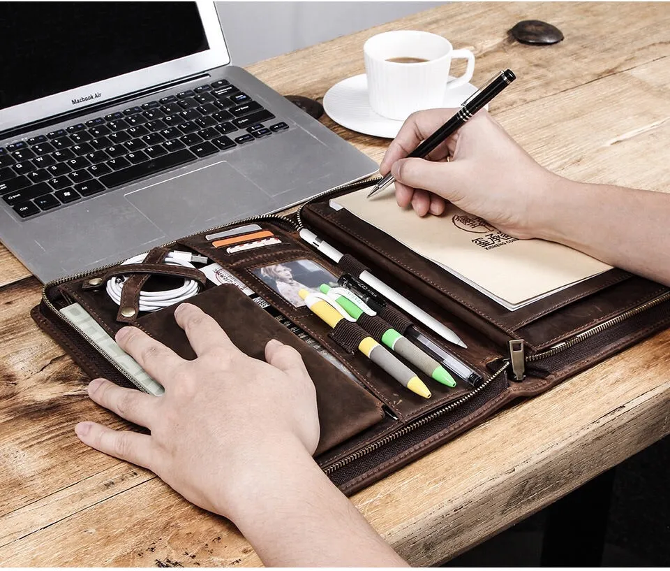 Handmade Vintage Leather Padfolio YG1185