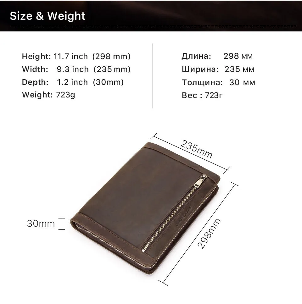Handmade Vintage Leather Padfolio YG1185