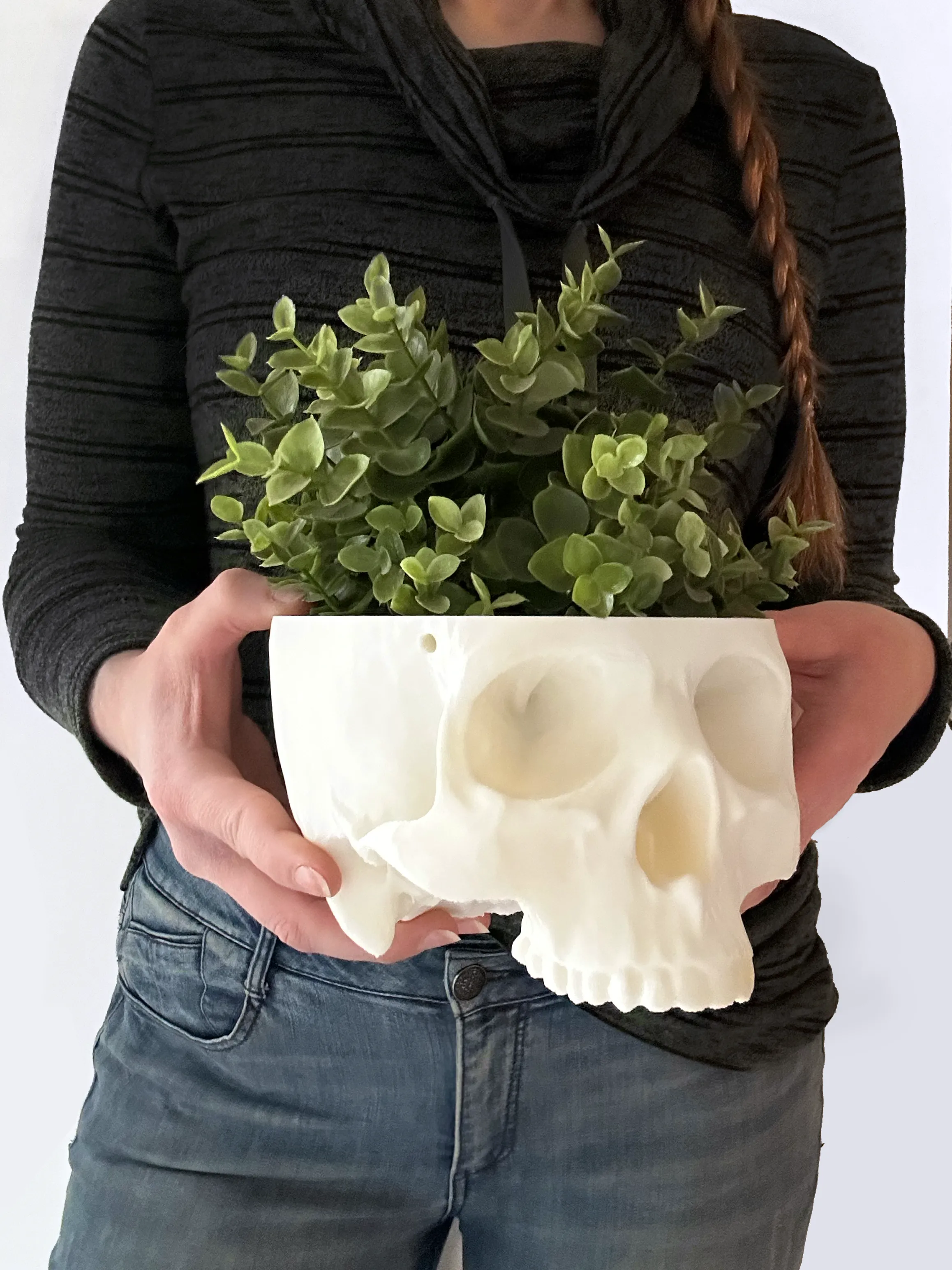 Hanging Skull Planter