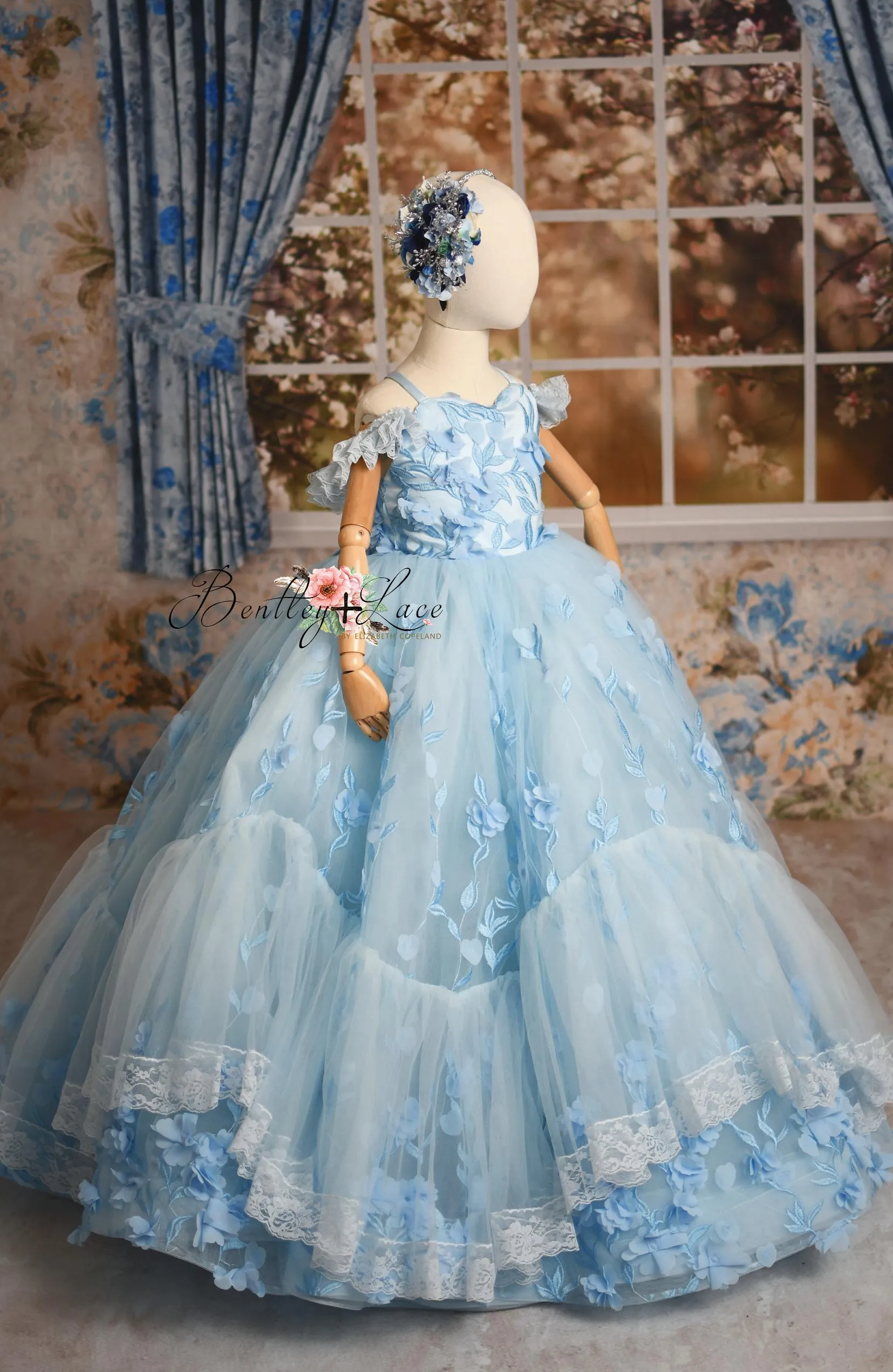 HEAVENLY GOWN- Custom fabric and color options - GORGEOUS SPECIAL OCCASION OR PHOTO SHOOT DRESS