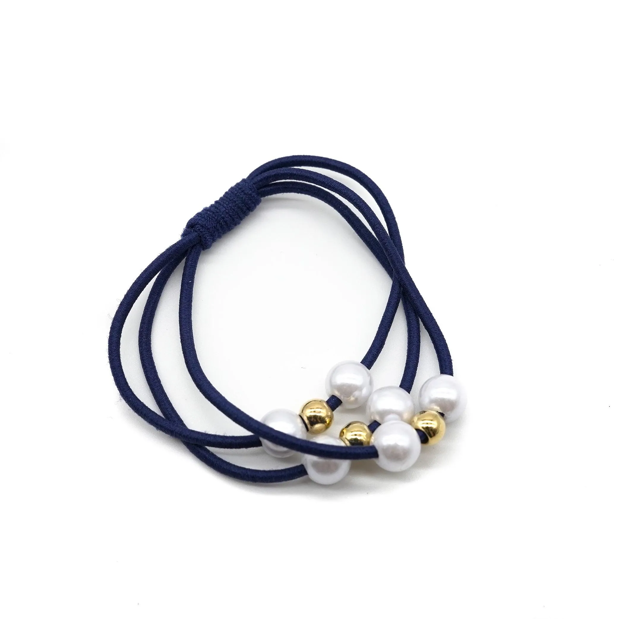 High elastic pearl hair ring AC-010003