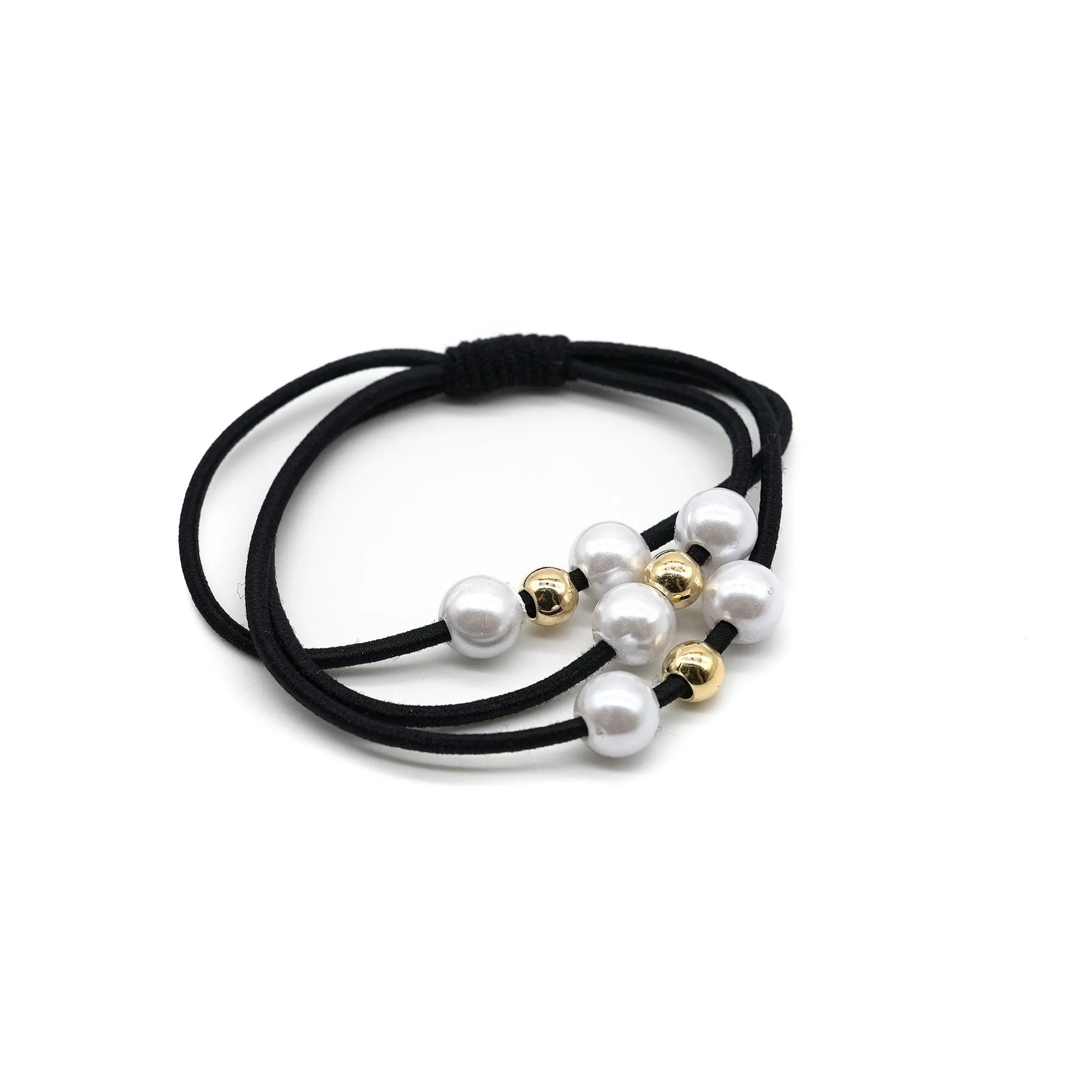 High elastic pearl hair ring AC-010003