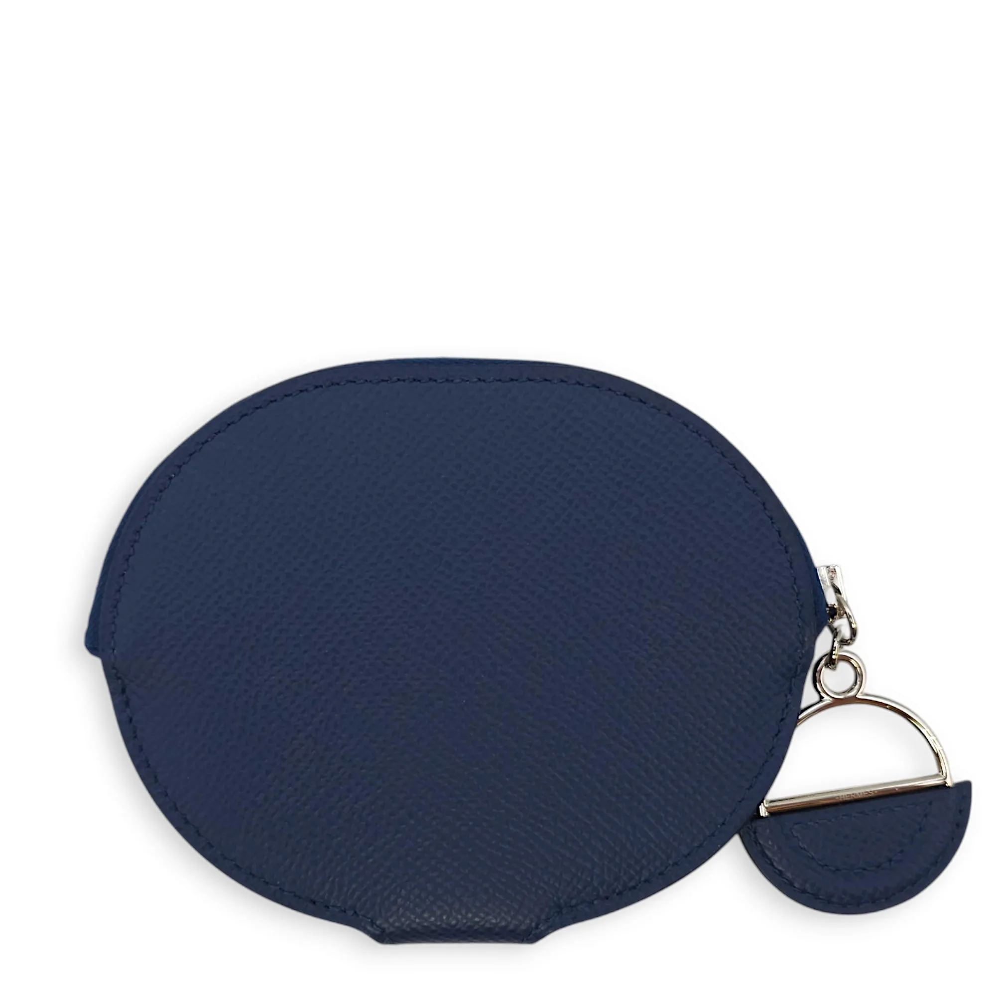 In the loop Mini Deep Blue Wallet in Epsom, Palladium hardware
