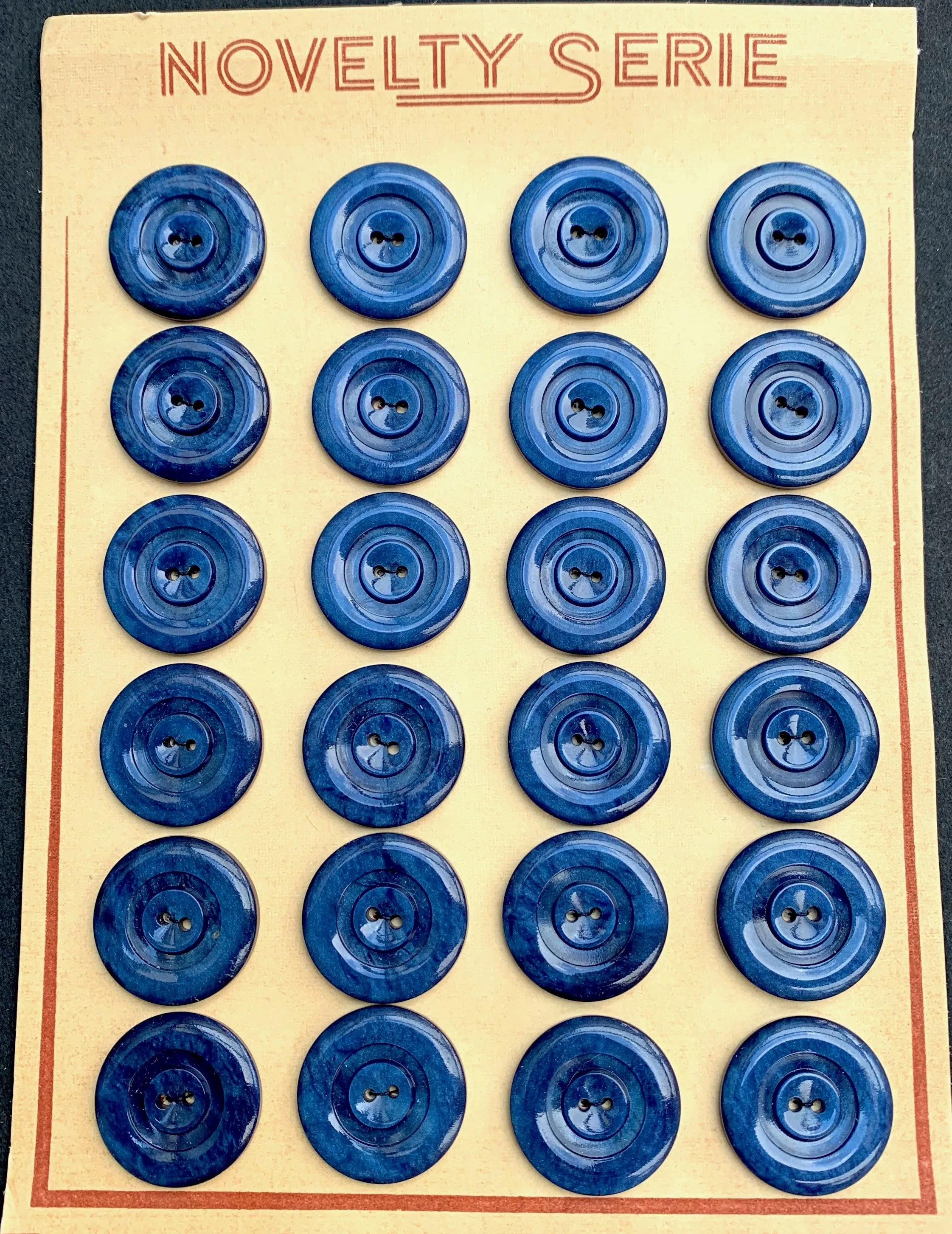 Intense Cobalt Blue 2.2cm or 1.7cm Vintage  Buttons