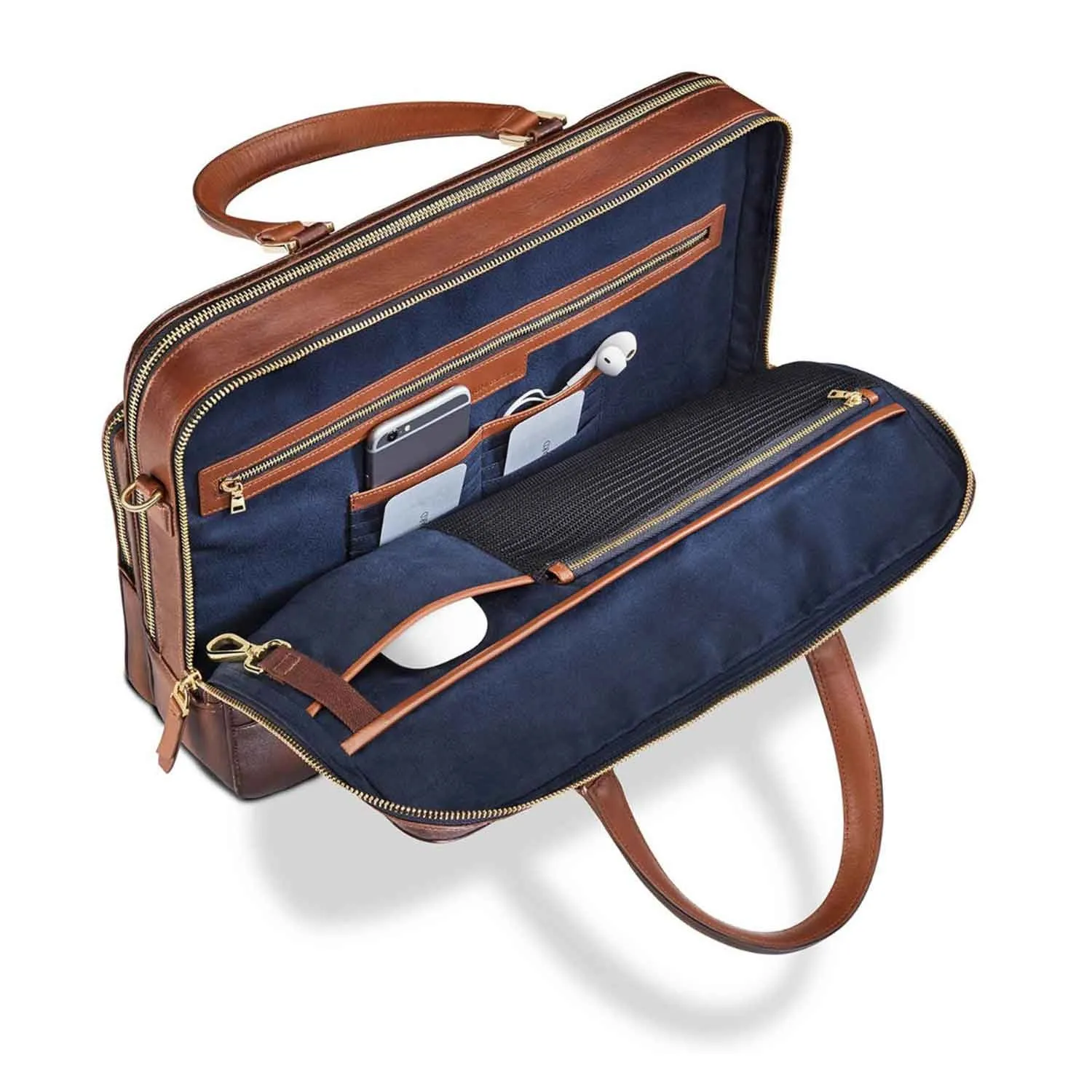 Lapis Bard Ducorium Laptop Bag, Cognac - 14 Inch