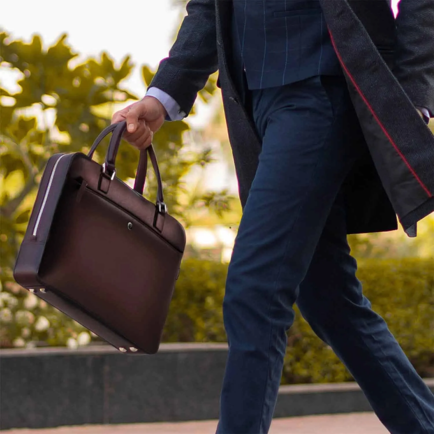 Lapis Bard Ducorium Spencer 14inch Slim Laptop Business Bag - Bordeaux