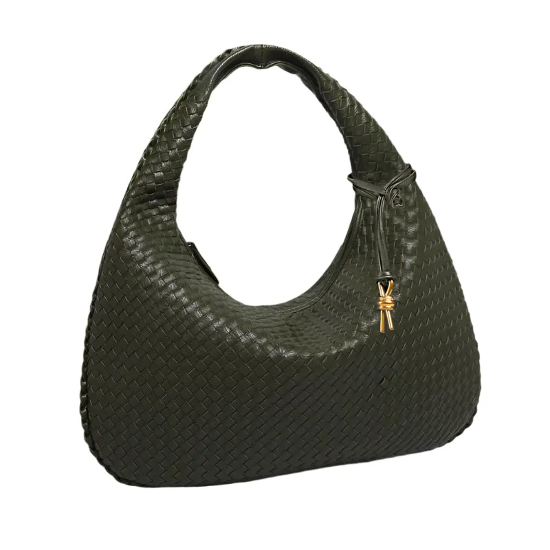 Large Capacity Basket Woven Handbag