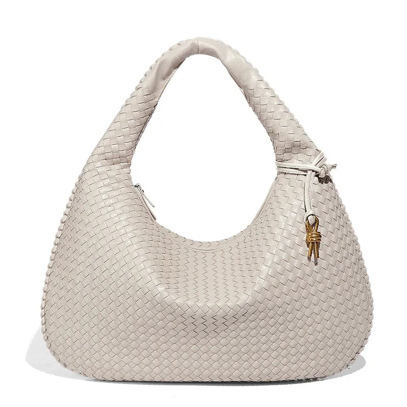 Large Capacity Basket Woven Handbag