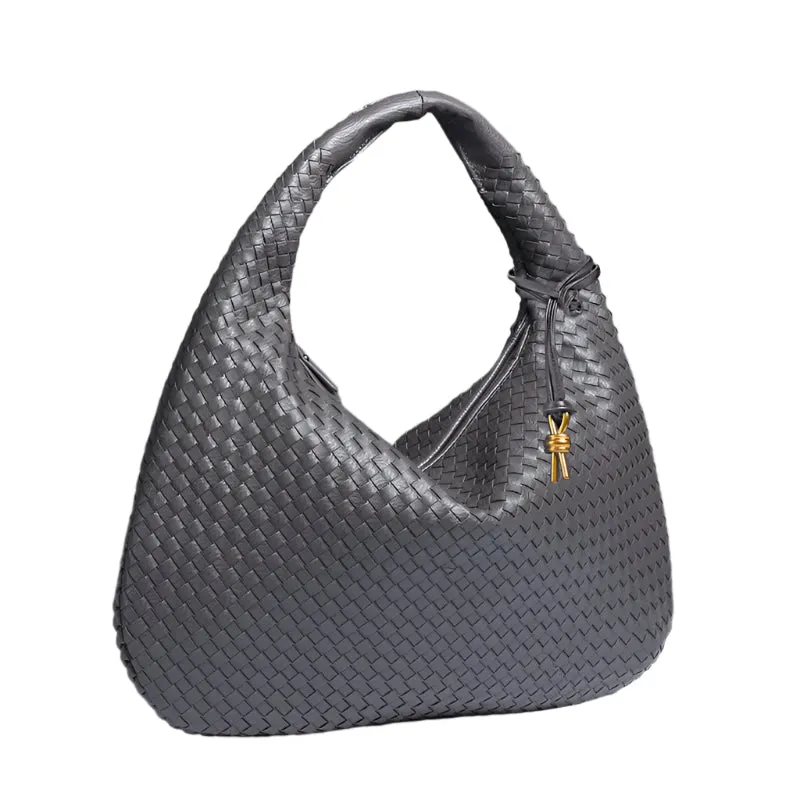 Large Capacity Basket Woven Handbag