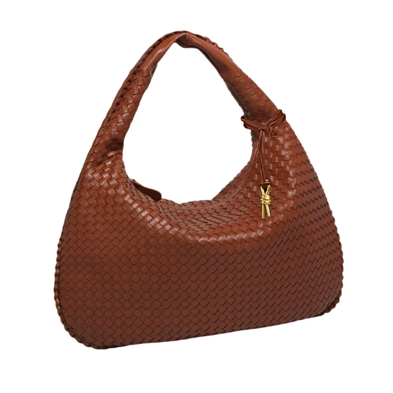 Large Capacity Basket Woven Handbag