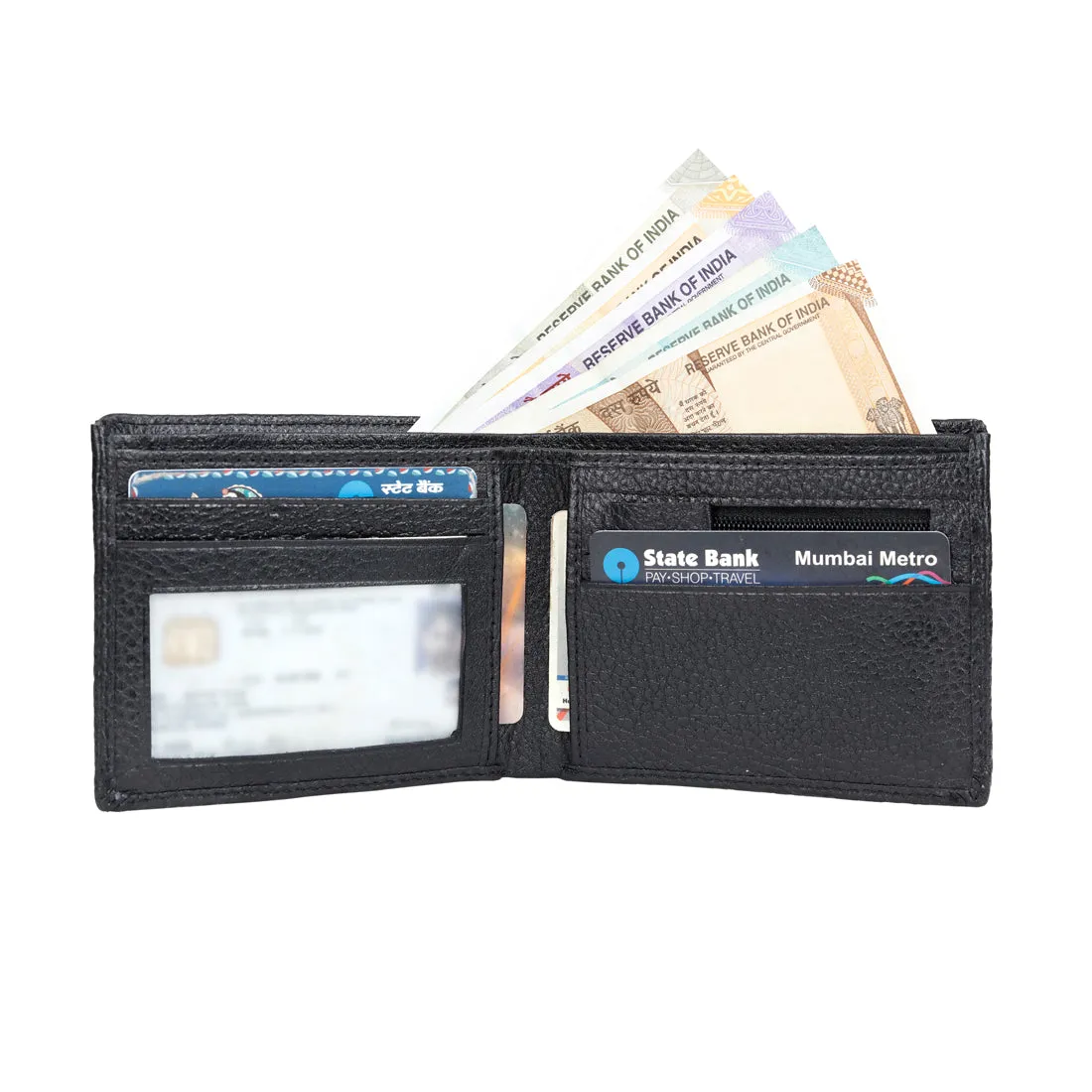 Leather World Genuine Grained Leather Wallet For Men