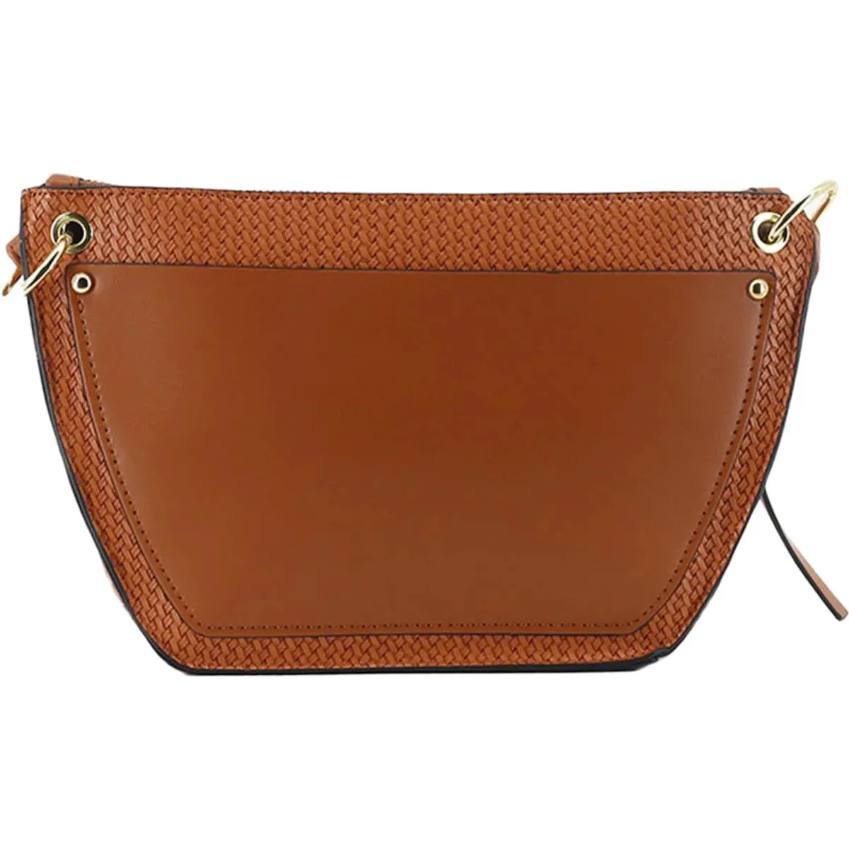 LONDON FOG Aphina Faux Leather Crossbody Bag in Cognac