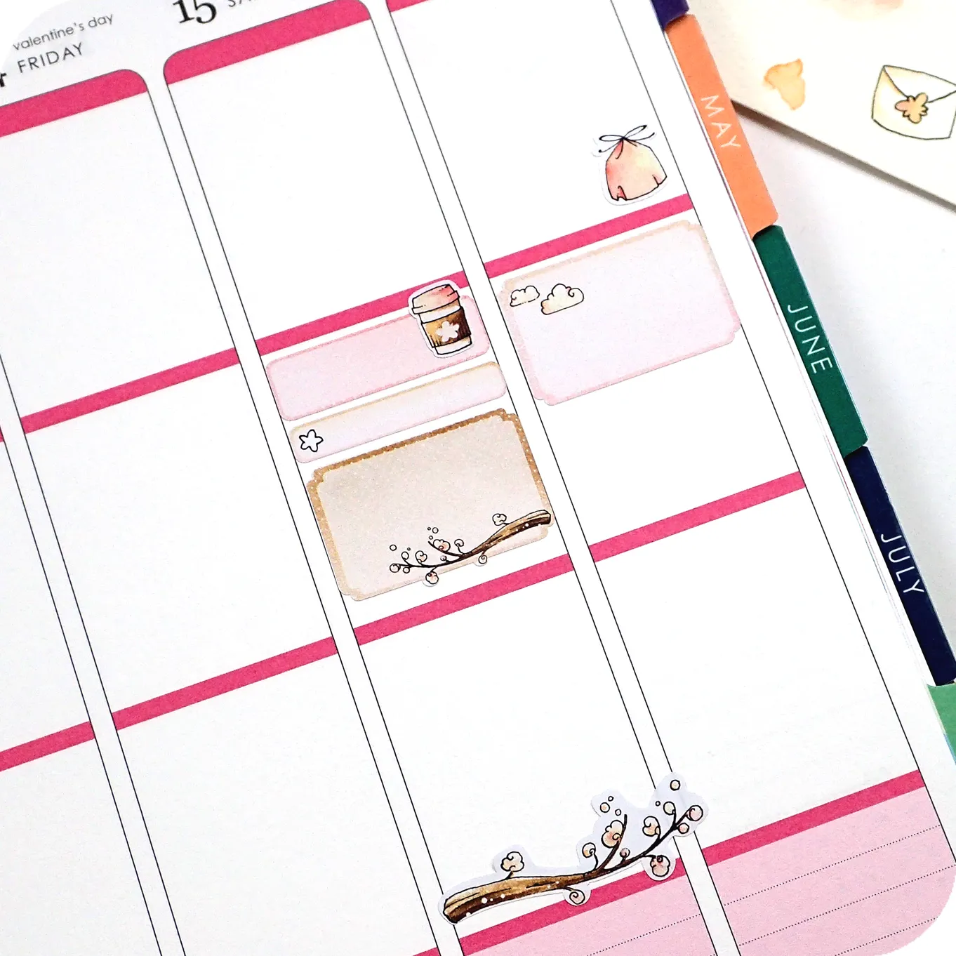 Love Is In The Air - Watercolor Planner Stickers MINI - House Chores