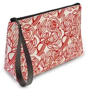 Made in Spain Cotton ~ Rosas Del Born Toiletry Bag