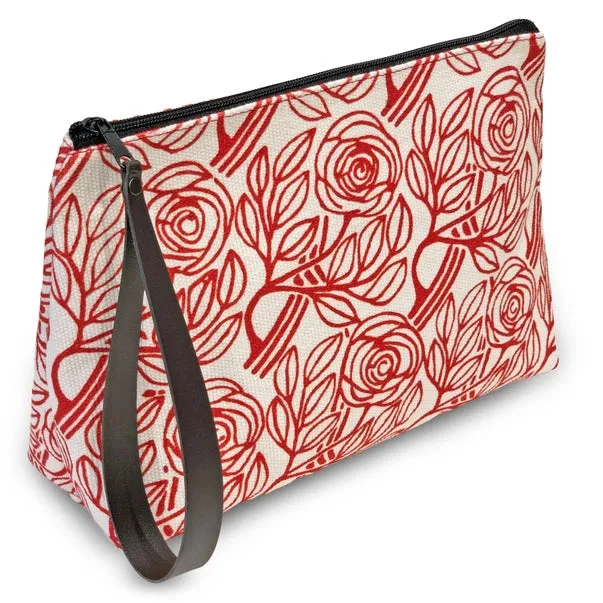 Made in Spain Cotton ~ Rosas Del Born Toiletry Bag
