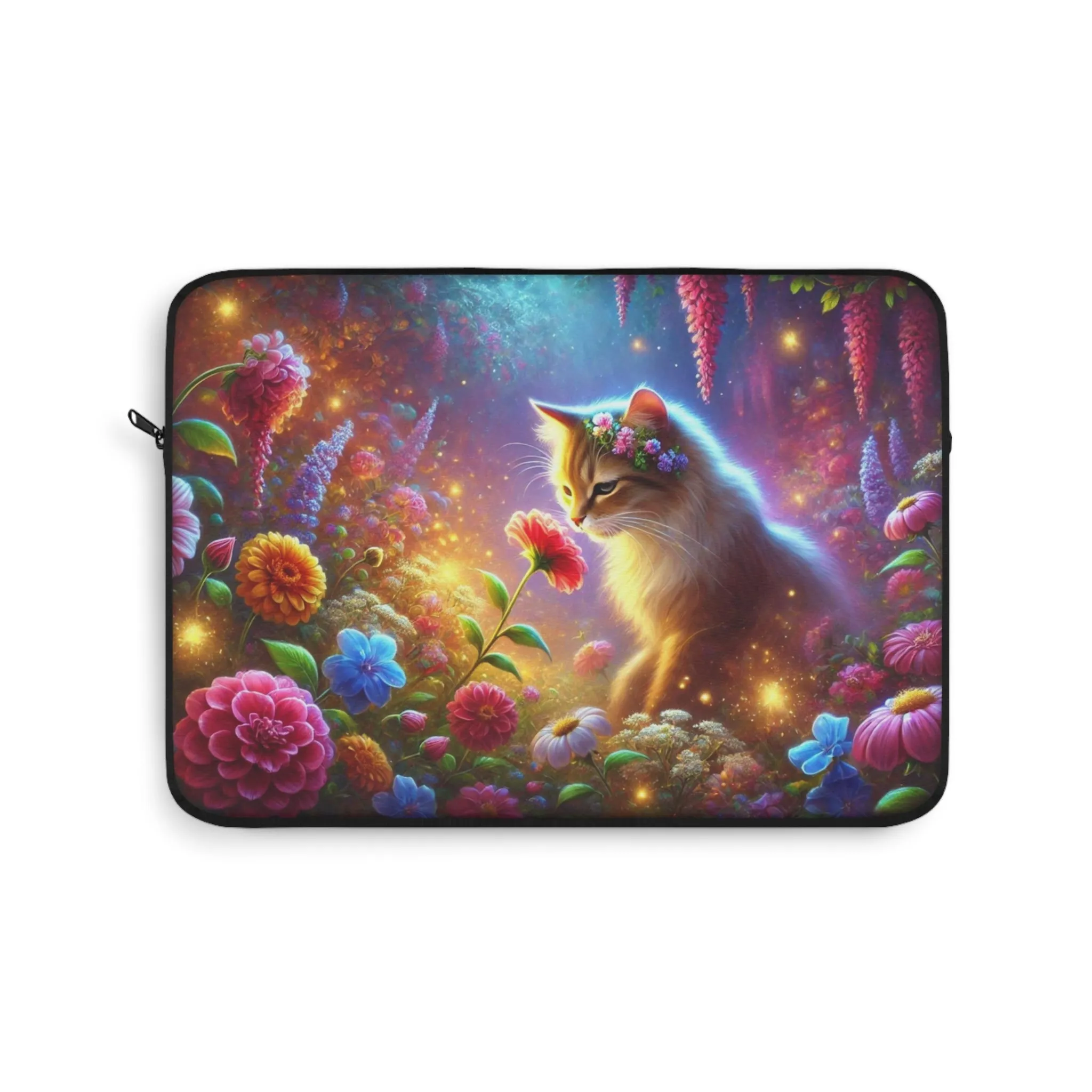 Magical Flower Garden - Cat Lover - Laptop Sleeve