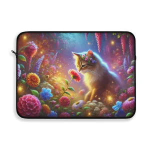 Magical Flower Garden - Cat Lover - Laptop Sleeve
