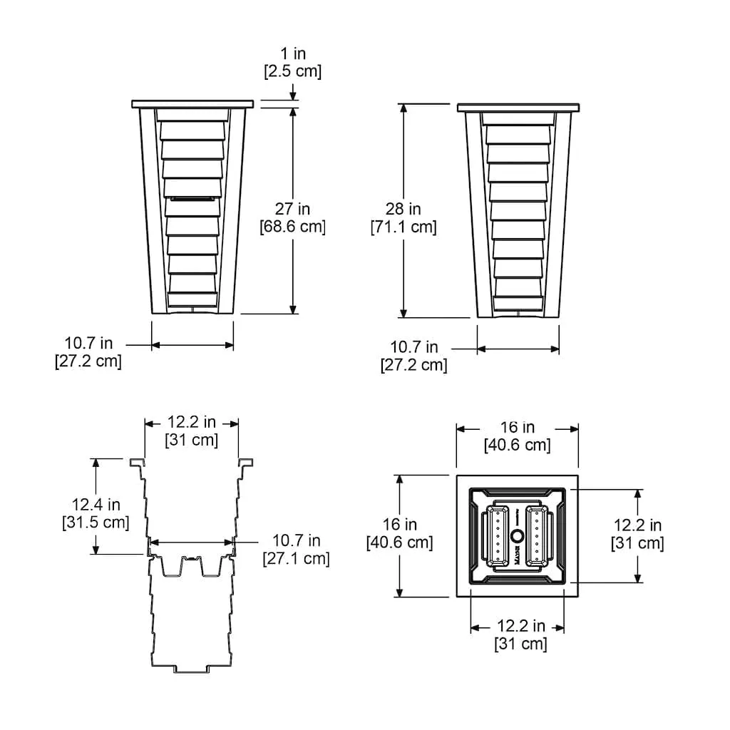 Mayne Lakeland Tall Planter