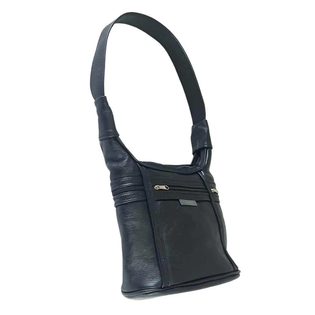 Mirelle Genuine Leather Two Compartment Shoulder Handbag
